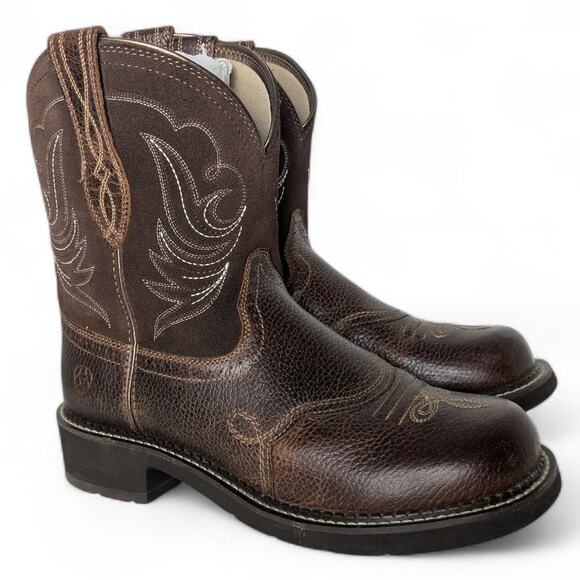 Ariat Fatbaby Heritage Dapper Western Boots 10B Copper Kettle Brown - Picture 1 of 13